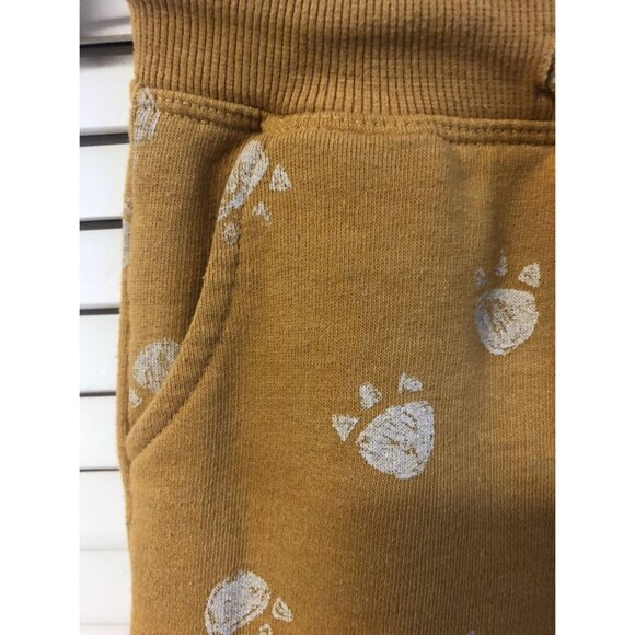 Zara Size 2/3 Yellow Paw Print Joggers - Picture 2 of 5